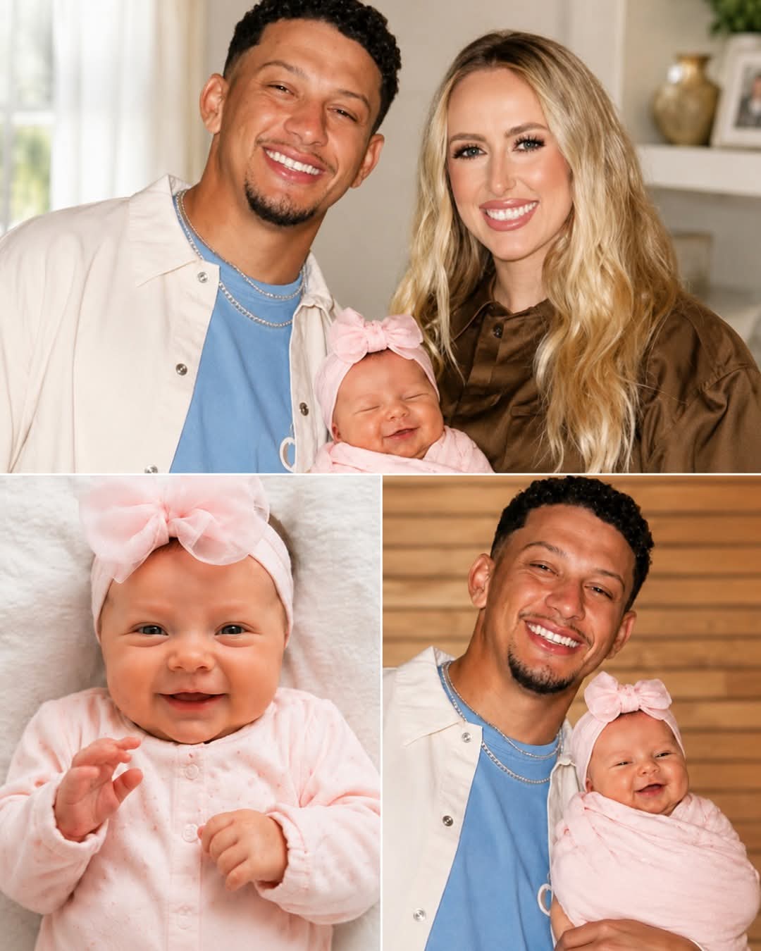 Patrick and Brittany Mahomes has melted hearts worldwide with an emotional baby announcement and shared the first precious photos of their beautiful new daughter, capturing tender family moments that fans can’t stop celebrating