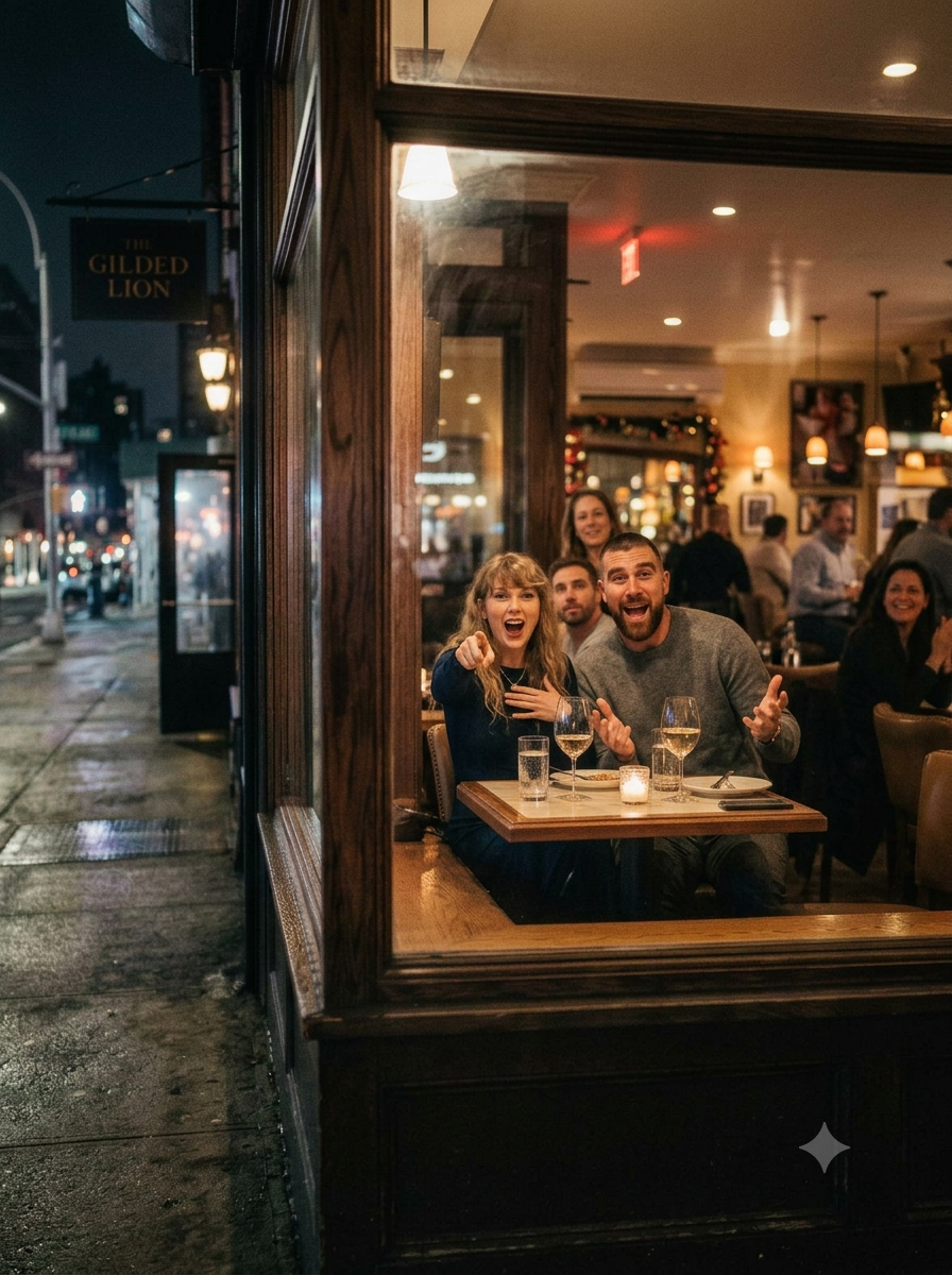 Taylor Swift Drooling Over New Husband Travis Kelce on Their First Post-Wedding Dinner Date in NYC - He Shocks Everyone With Surprise Table Performance, Wedding Slow Dance & Hilarious Twerking! Open Window Chaos Goes Viral... See Full Clip + 38 Steamy Photos