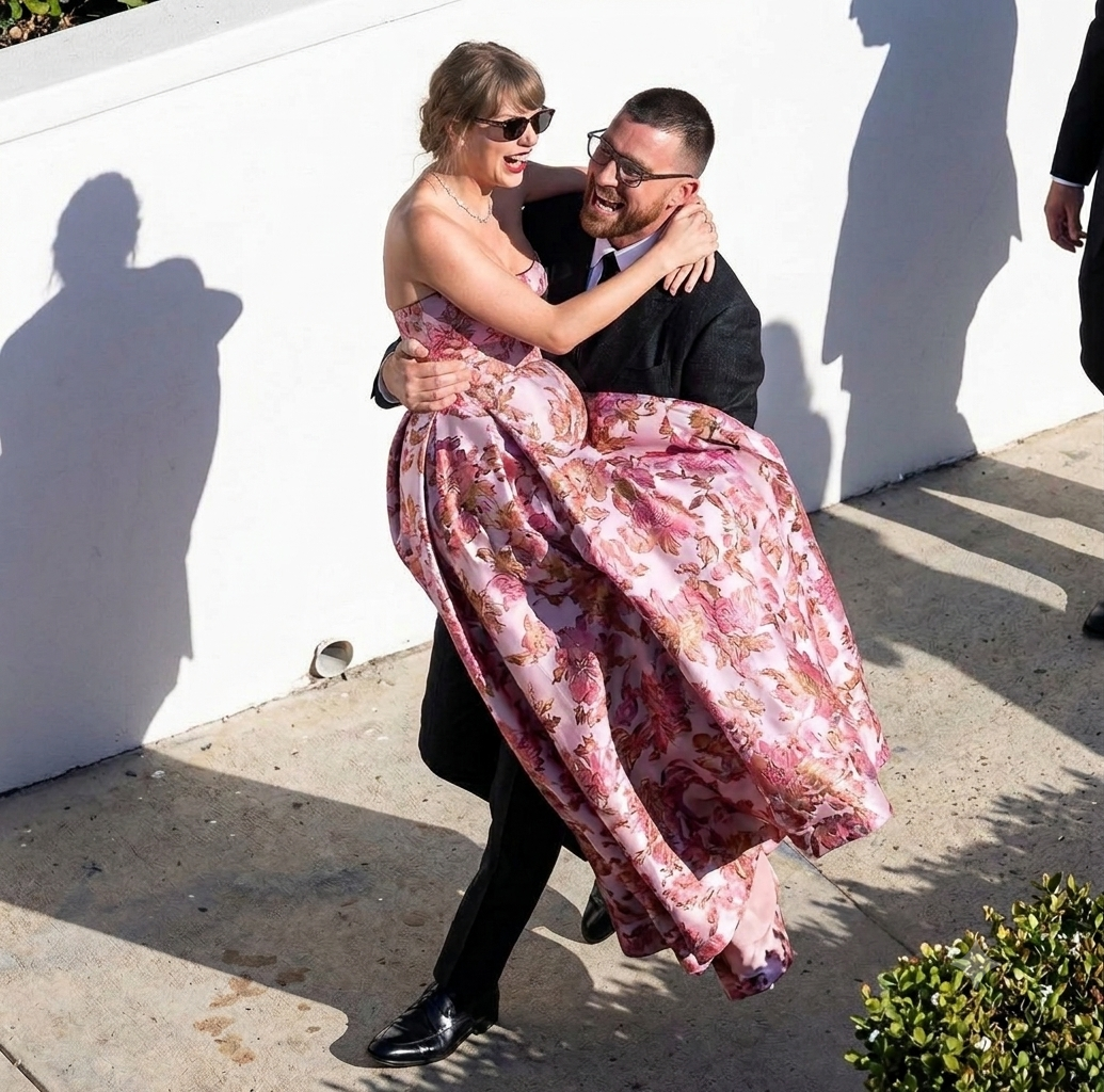 Complete Video of Shocking First Appearance as Taylor Swift and Travis Kelce Were Spotted at JuJu Smith-Schuster’s Wedding, One Week After Their Own