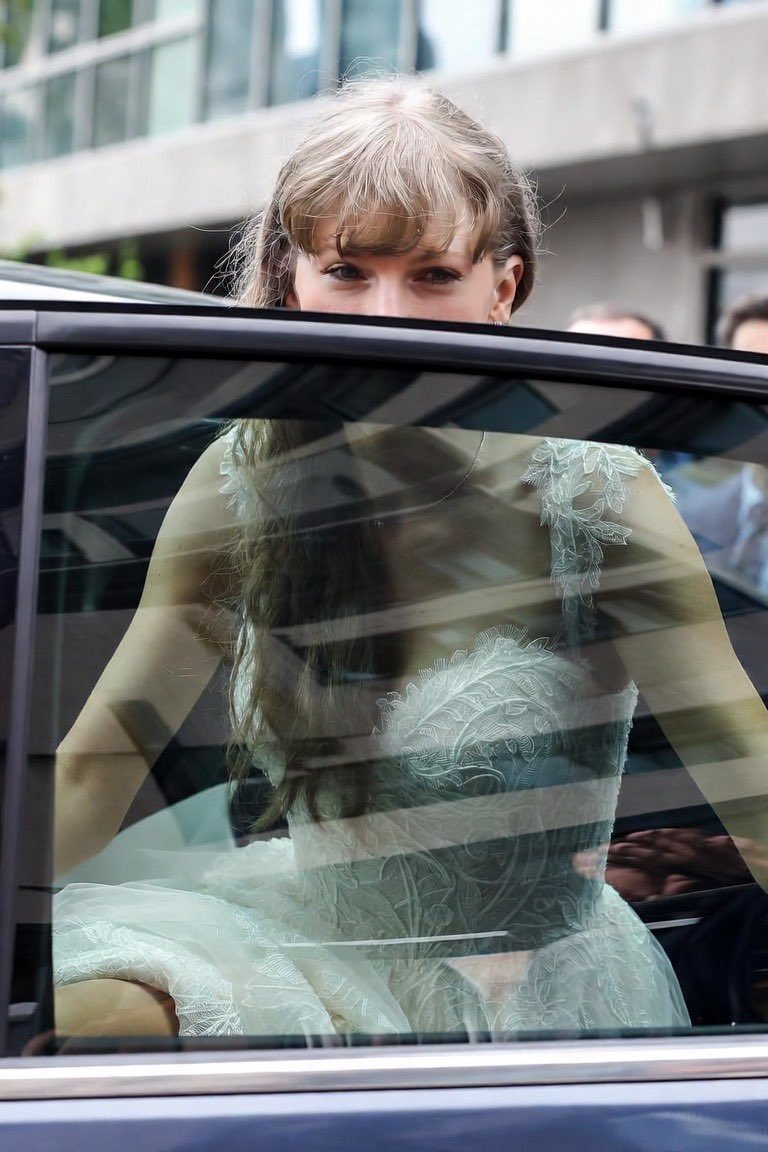 See the First Look at Taylor Swift’s Goddess Wedding Outfit as She Arrives at MSG for Wedding with Travis Kelce - See 3 Never-Before-Seen Photos