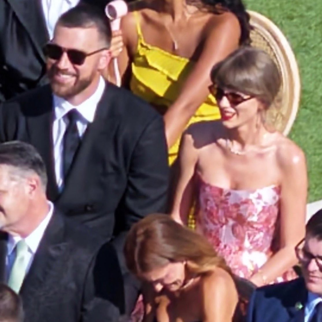 Complete Video of Shocking First Appearance as Taylor Swift and Travis Kelce Were Spotted at JuJu Smith-Schuster’s Wedding, One Week After Their Own
