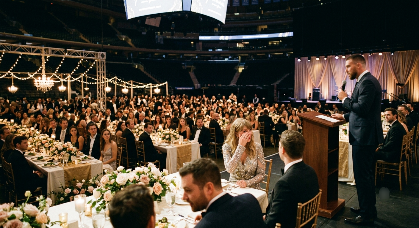 Never Before Seen Clips From MSG Reveal the Moment Travis Kelce’s Emotional Speech Leaves Taylor Swift Openly Weeping at Their Secret Rehearsal Dinner... See First Look