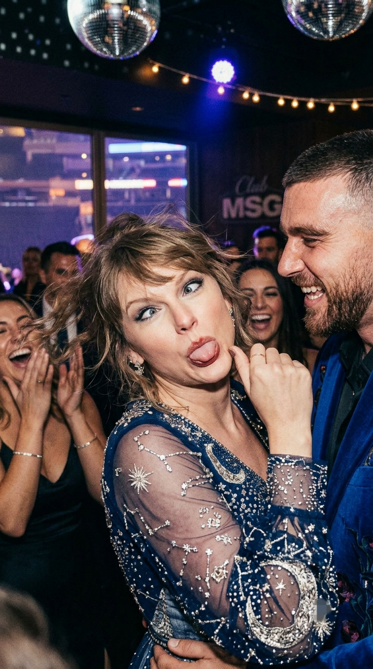 First Footage of Taylor Swift’s Celestial Look and Travis Kelce’s Royal Style at Their Epic, Arena-Sized Late-Night Wedding Party at MSG, Which Lasted Until 2:00 a.m. - But Their Dance Clip Broke the Internet as Taylor Was Hilariously Mocked Over Her “Embarrassing” Moves, While Travis Was in Another Dimension, Twerking His Bachelorhood Away… See Unseen Clip