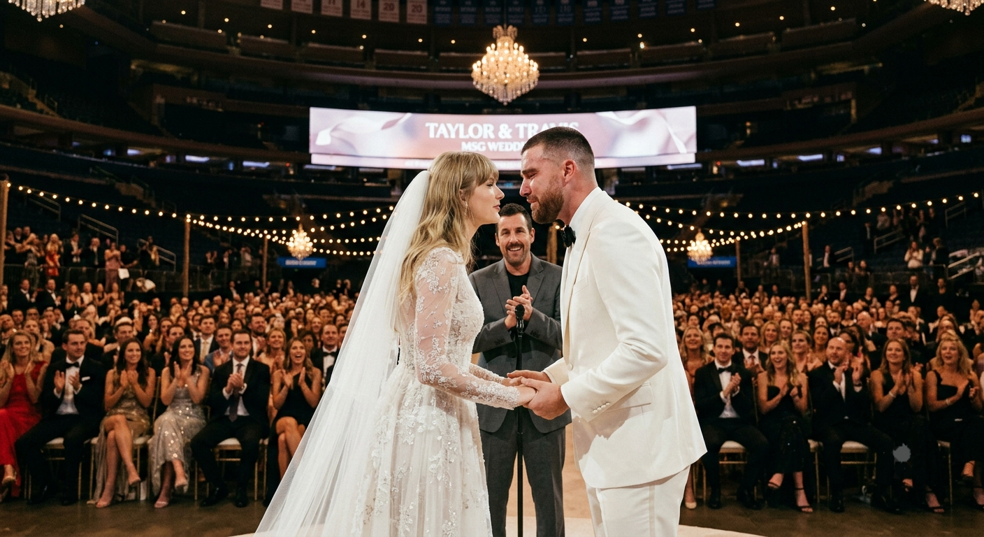 This Wedding Kiss Video of Taylor Swift and Travis Kelce at Their Magnificent MSG Ceremony Is Both Emotional and Hilarious as Travis Can’t Stop Crying and Gives Taylor a Tear-Filled Kiss… See the Latest Clip