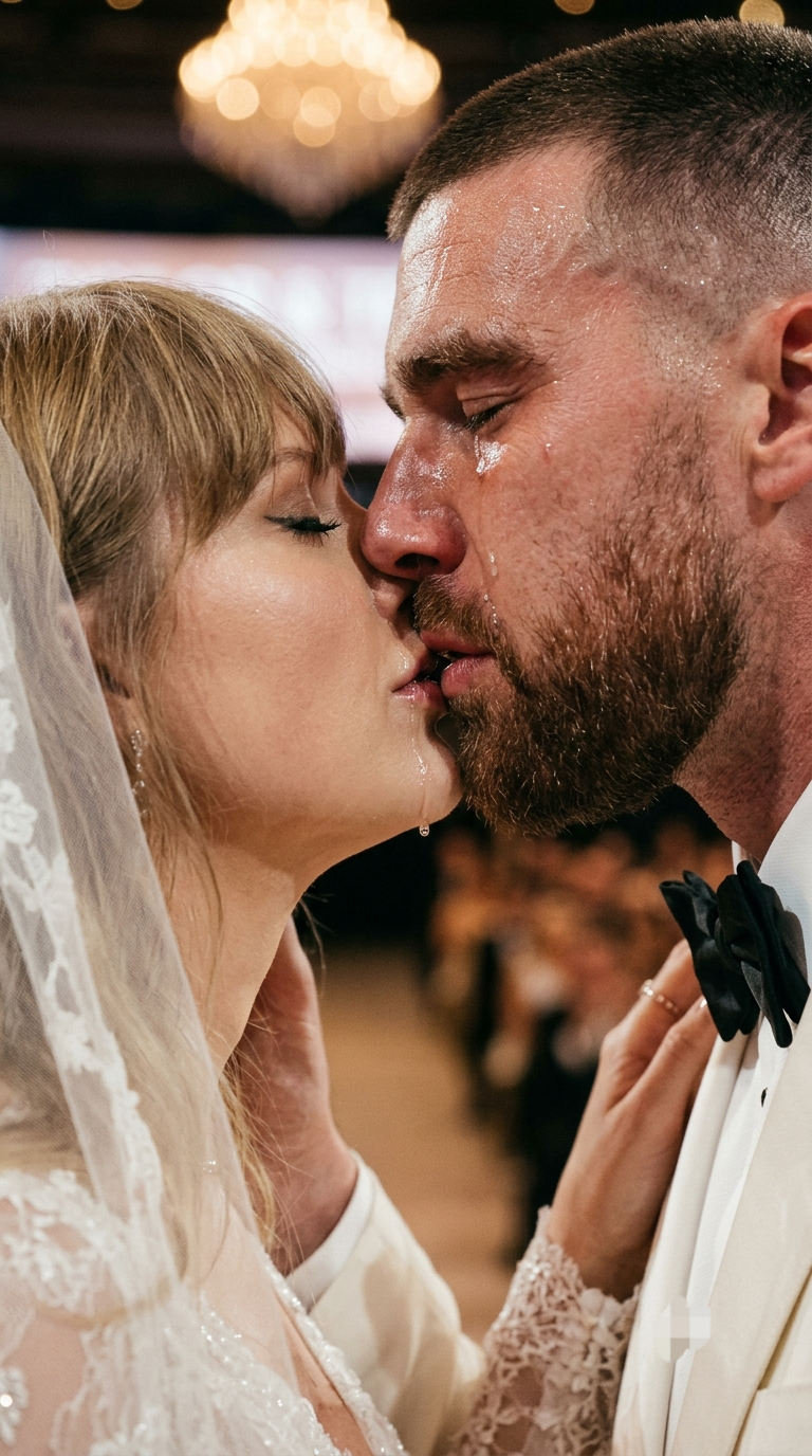 This Wedding Kiss Video of Taylor Swift and Travis Kelce at Their Magnificent MSG Ceremony Is Both Emotional and Hilarious as Travis Can’t Stop Crying and Gives Taylor a Tear-Filled Kiss… See the Latest Clip