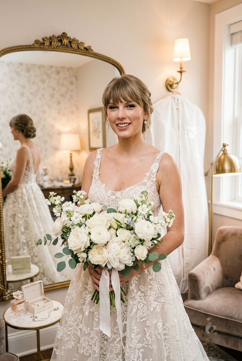 First Look at a Never-Before-Seen Clip from Taylor Swift and Travis Kelce’s Star-Studded MSG Wedding Documentary, Capturing Insane Moments from Jason Kelce’s Shirtless Altar Speech to the Wedding Cake Smash on Taylor’s Face, Plus Clear High-Detail Photos of Her Wedding Dress