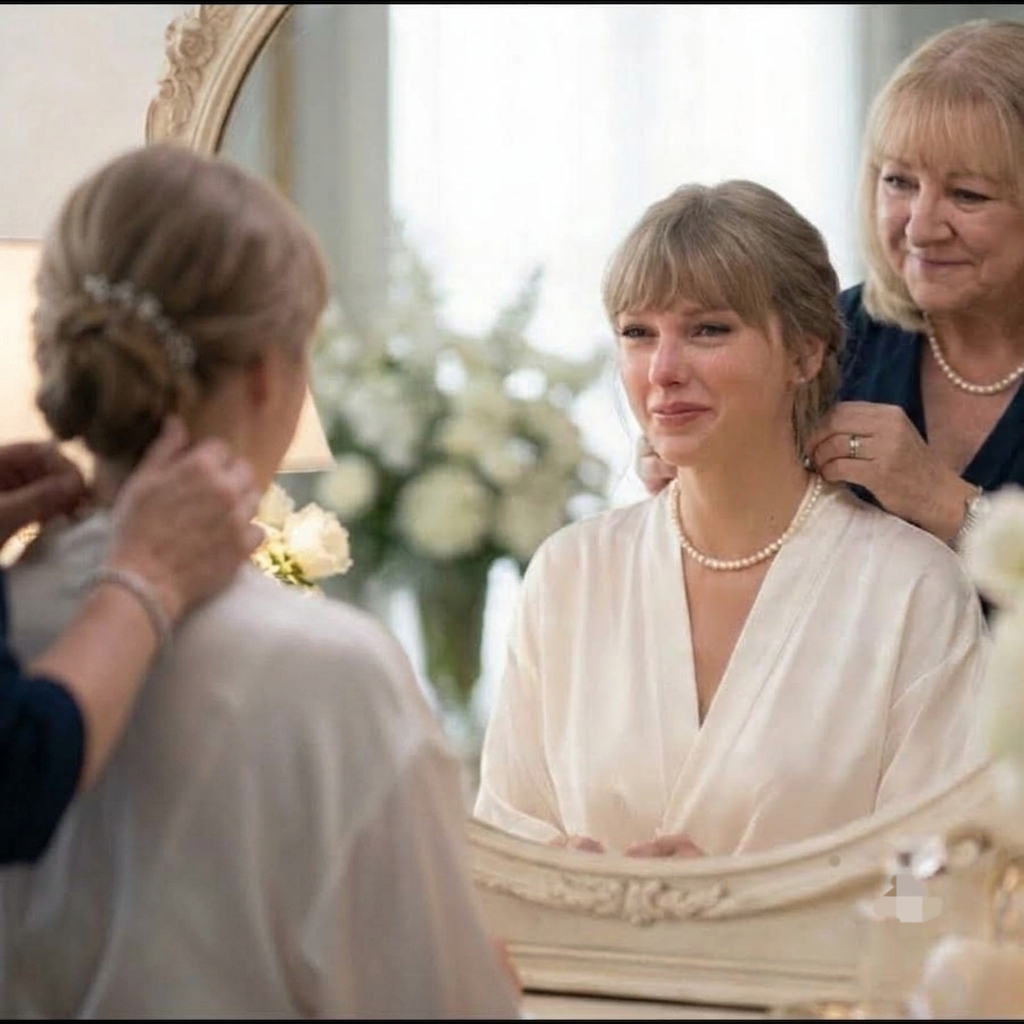 Full Video of Emotional Moment Before the Wedding Started as Travis Kelce’s Mom Donna Hands Taylor Swift Her Grandmother Margaret’s 60-Year-Old Pearl Necklace