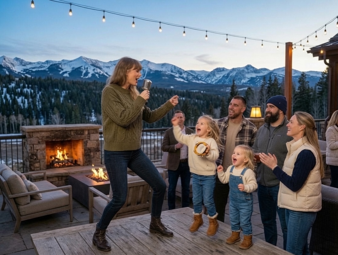 Inside Taylor Swift and Travis Kelce’s Secret “Mini-Moon” with Jason and Kylie Kelce at the Ultra-Exclusive Yellowstone Club - Fans Left Stunned as Wyatt, Elliotte, and Bennett Steal the Spotlight Singing with Taylor in Heart-Melting Moments, Plus Intimate “Auntie Tay Tay” Nighttime Fireplace Hugs with the Girls No One Was Meant to See… Watch the Unfiltered 10-Minute Clip