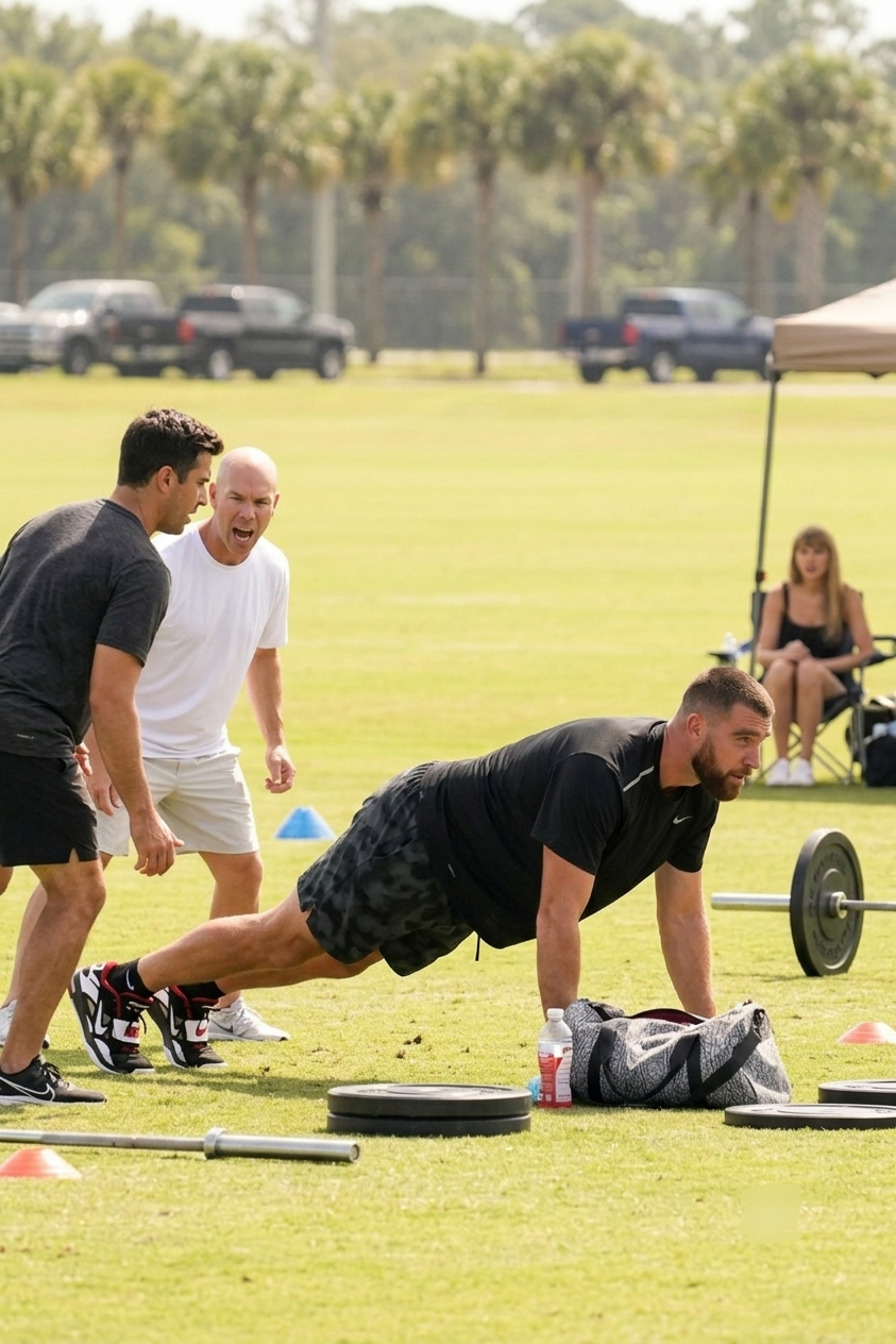 Taylor Swift in Her NFL WAG Era Makes a Surprise Appearance at Travis Kelce’s Private Offseason Workouts to Show Early Support for Her Husband's Upcoming NFL Season
