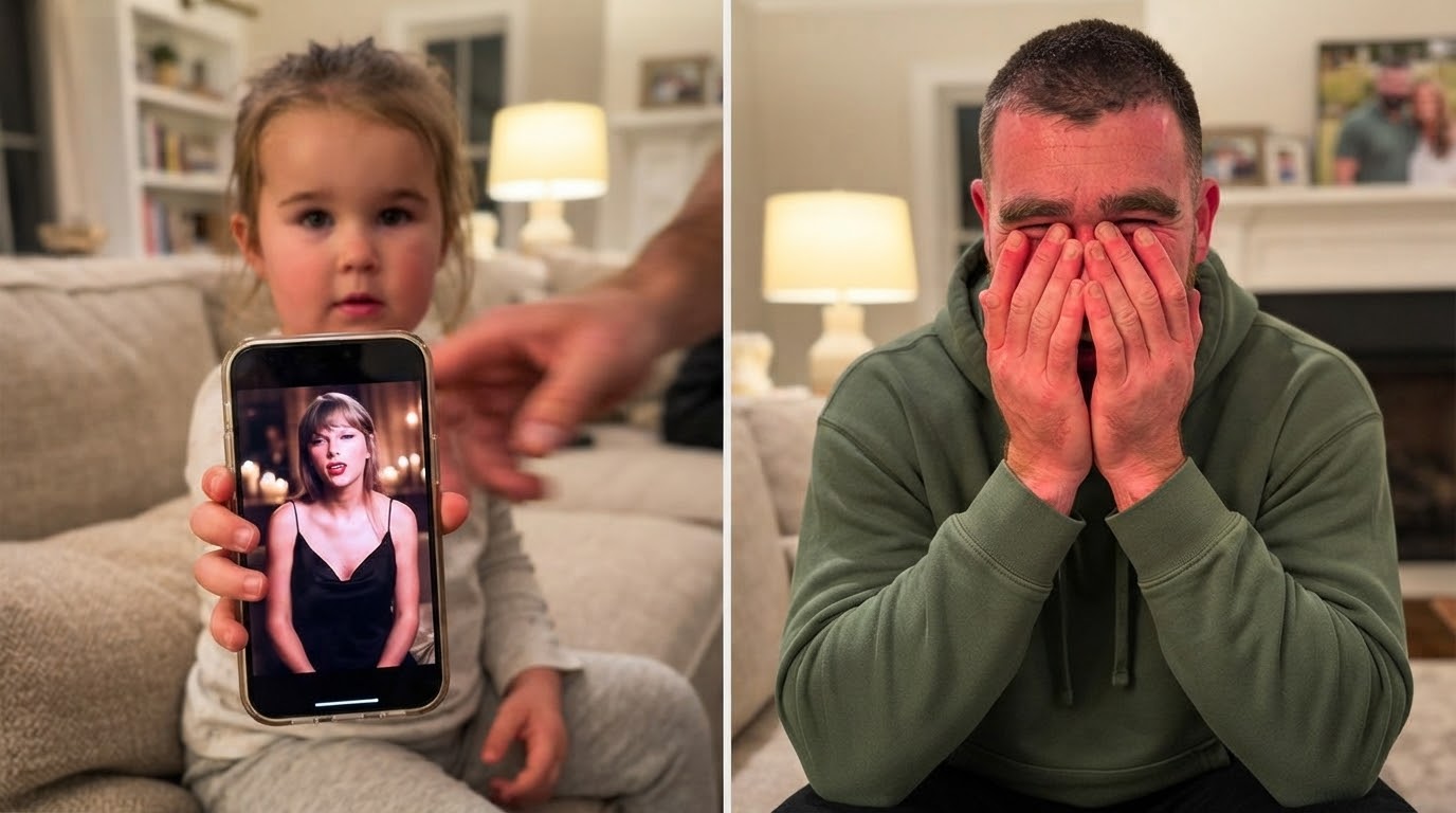 Kylie Kelce’s Second Daughter Ellie Picked Up Travis’s Phone During a Family Gathering and Accidentally Turned the Screen to the Lens - Revealing a Private, Unreleased Video of Taylor Swift Serenading Travis in an Intimate Room with a Steamy New Love Song Dedicated Only to Him That Left Him Blushing on Camera, Before Kylie Swiftly Intervened… See Full Clip and More Photos