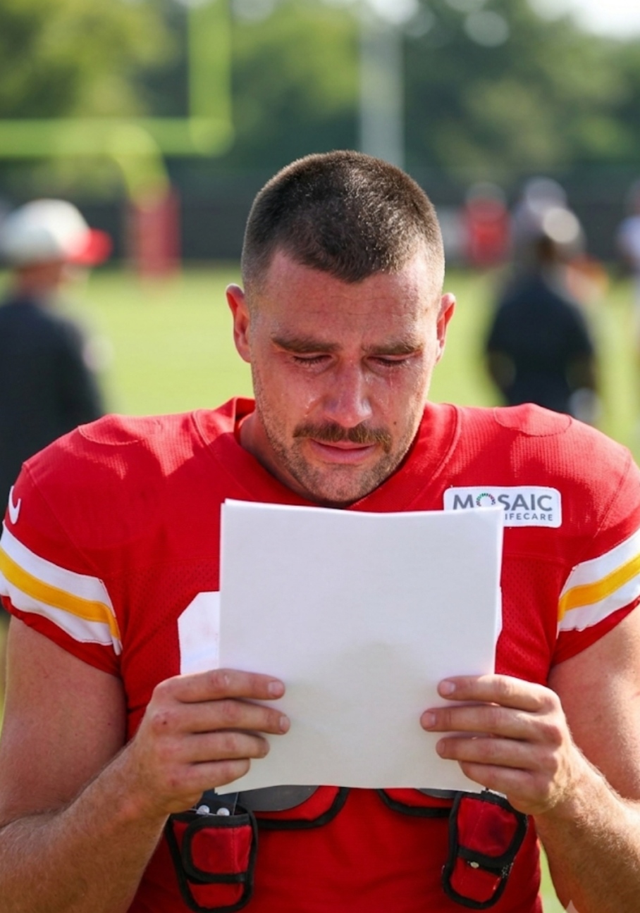 Travis Kelce Debuts Bold New “El Travador” Mustache for His 1-Month Wedding Anniversary Before Breaking Down in Tears at Chiefs Training Camp When Taylor Swift Sends a Surprise Field Delivery