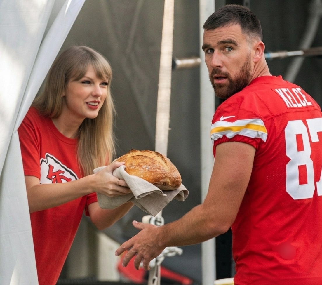 Taylor Swift Caught on Camera Delivering Her Famous Homemade Sourdough to Her Hardworking Husband Travis Kelce at Chiefs Training Camp in St. Joseph, Only for Shocked Fans to Realize It Was the Real Deal