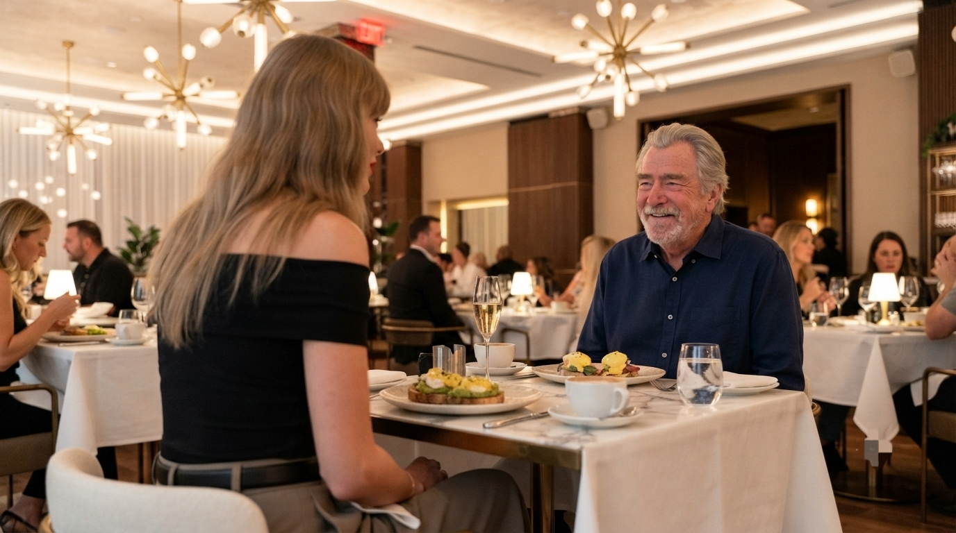 Taylor Swift and Her Father-in-Law, Ed Kelce, Spotted at 1587 Prime Dining and Dancing Without Her Husband Travis Kelce