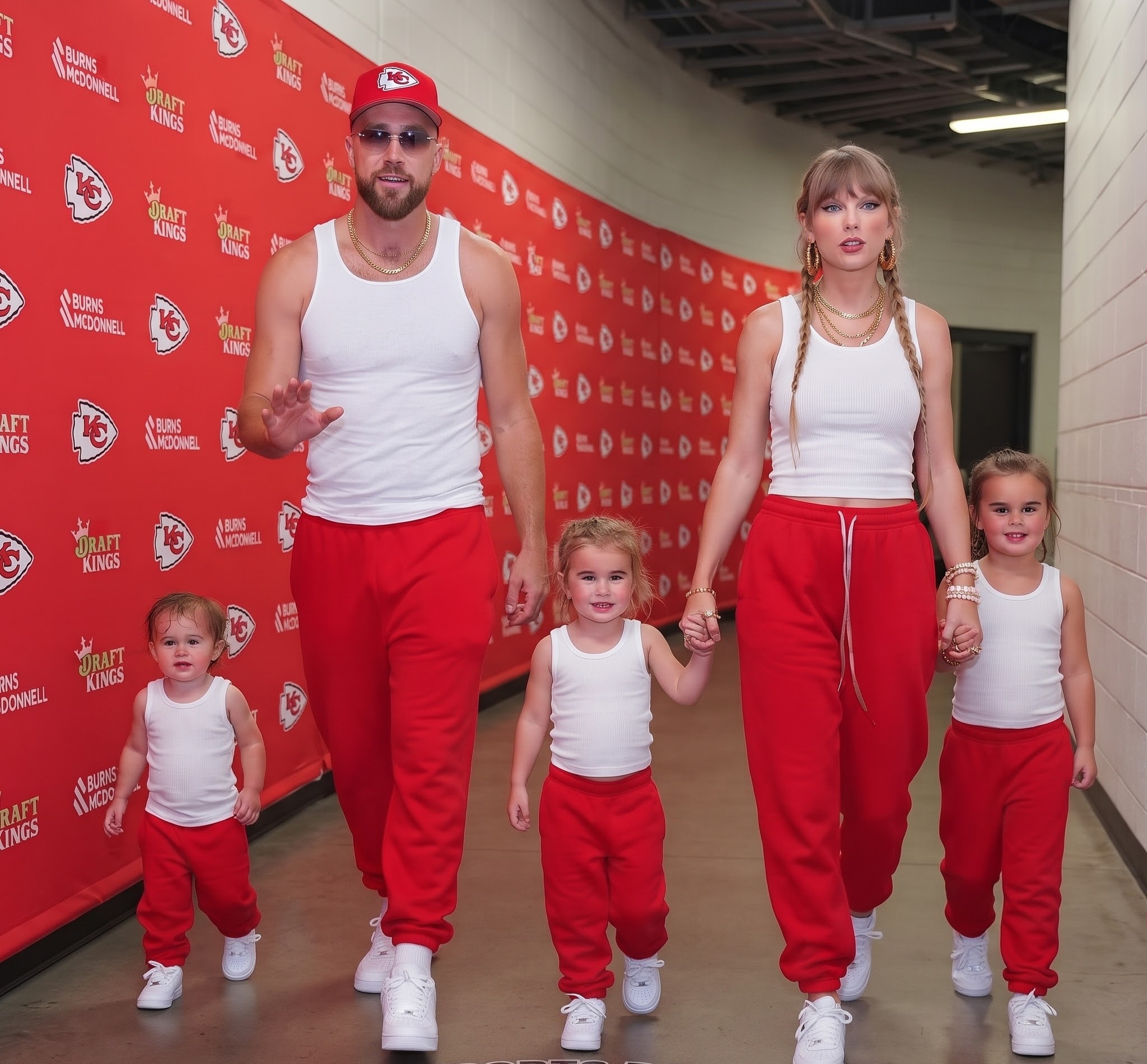 First Look at the Beautiful and Adorable Moment Travis Kelce Walks into Arrowhead Stadium with His Wife Taylor Swift and His Nieces Wyatt, Elliotte, and Bennett for the Chiefs vs. Seahawks Preseason Game for the First Time - See the Never-Before-Seen Sweet 3-Minute Clip and Photos