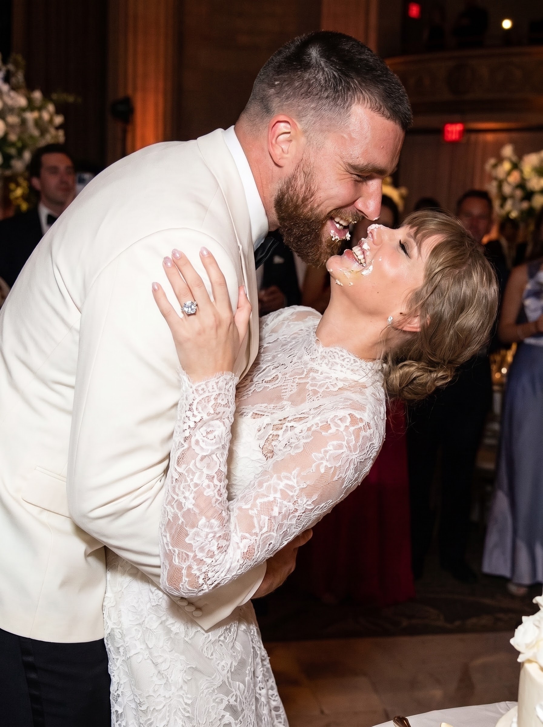 Vogue Finally Drops the First-Ever Glimpse of Taylor Swift and Travis Kelce’s Sweet and Amusing First Dip Kiss at Their Majestic MSG Wedding, Alongside More Photos for the 2026 Cover, Breaking the Internet Ahead of the Chiefs vs. Colts Game After Intense Online Pressure Forced the Singer to Share the Never-Before-Seen Photos