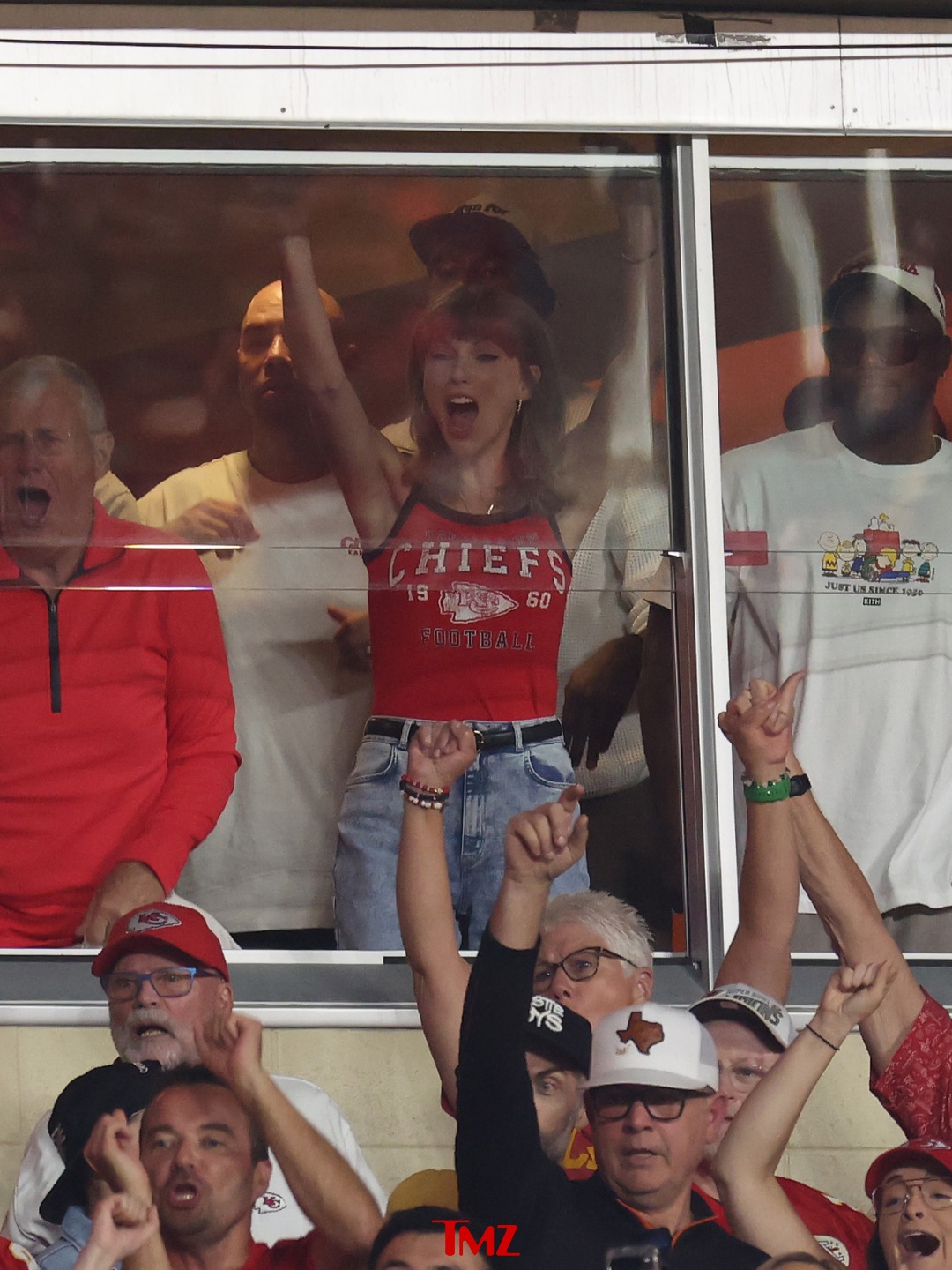 Taylor Swift, Husband Travis Kelce, His Mom Donna Kelce, Scott and Andrea Swift Spotted at 1587 Prime Steakhouse Celebrating the Chiefs’ Stunning 33-30 Win Over the Colts - Taylor Steals the Spotlight Across the Restaurant With a Special Celebratory Kiss for Travis, but What Has Fans Going Crazy Is Her Proudly Showing Off Her $1 Million Diamond Ring and Yelling “That’s My Husband” Again Before Taking Over the Dance Floor With Hilarious Dance Moves - See the Full Never-Before-Seen Clip