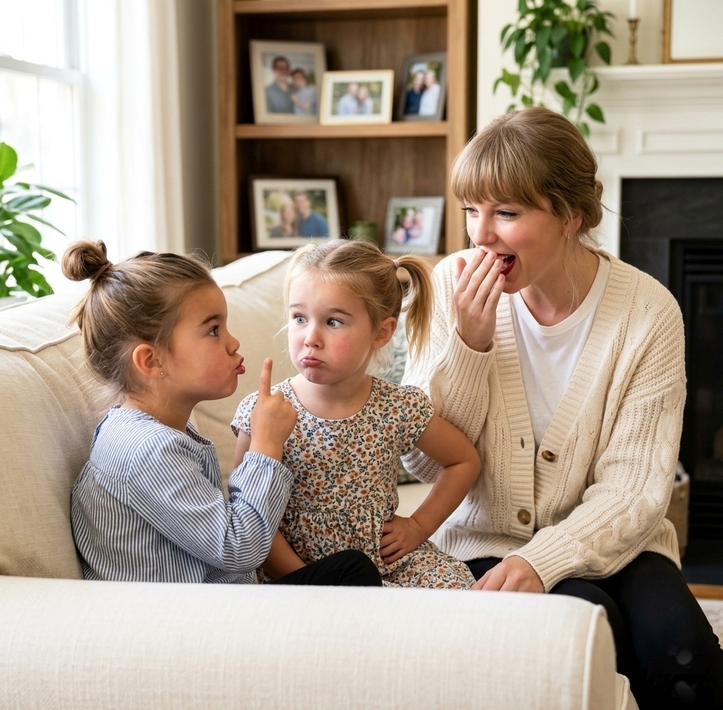 Kylie Kelce Posts a 6-Minute Irresistibly Adorable Clip of Her Daughters, Wyatt and Elliotte, Playfully Fighting Over Who Loves "Auntie Taylor" More