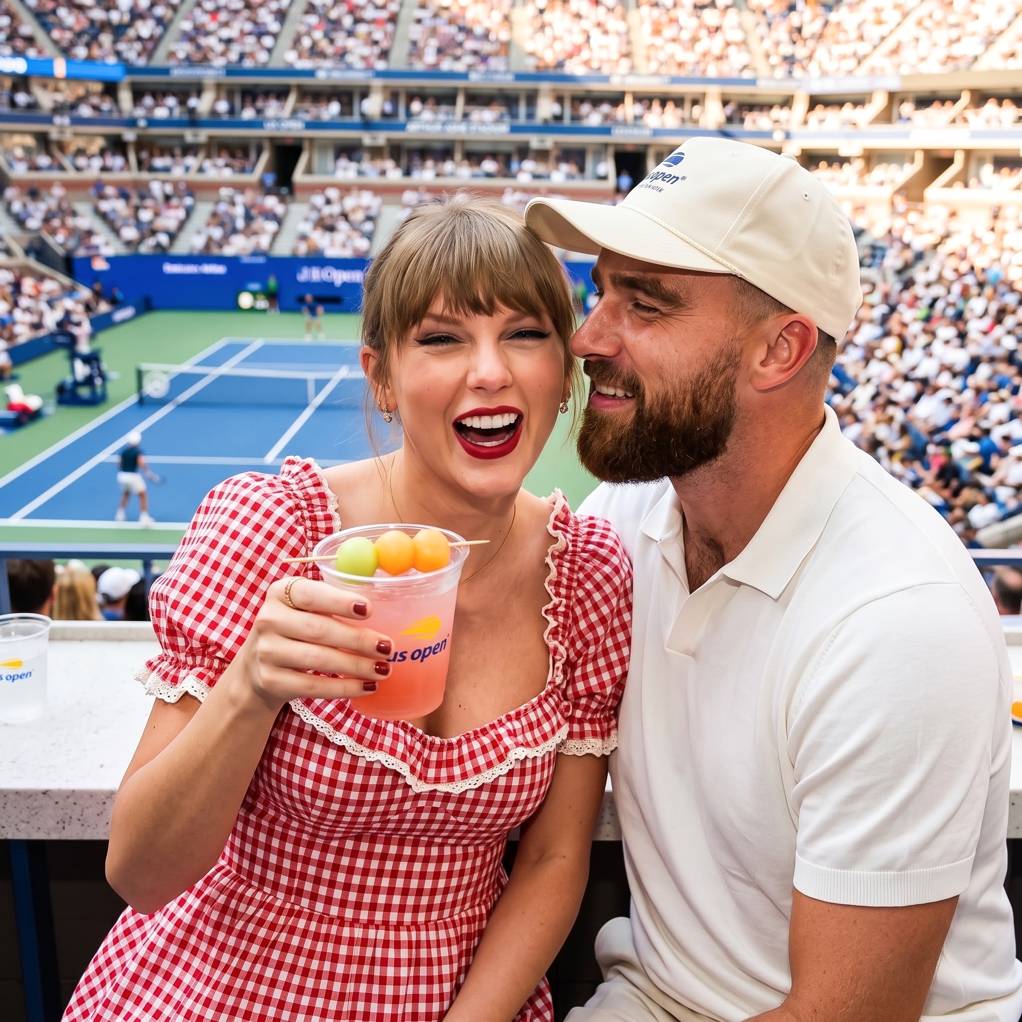 Newlyweds Taylor Swift and Travis Kelce Spotted Cheering on Coco Gauff from Their Private Luxury Suite During Her Massive 2026 US Open Victory at Arthur Ashe Stadium, with Taylor Doing Her Famous Mid-Match "Honey Deuce" Dance and Sing-Along to Celebrate the Big Win... See All the Never-Before-Seen Sweet Photos