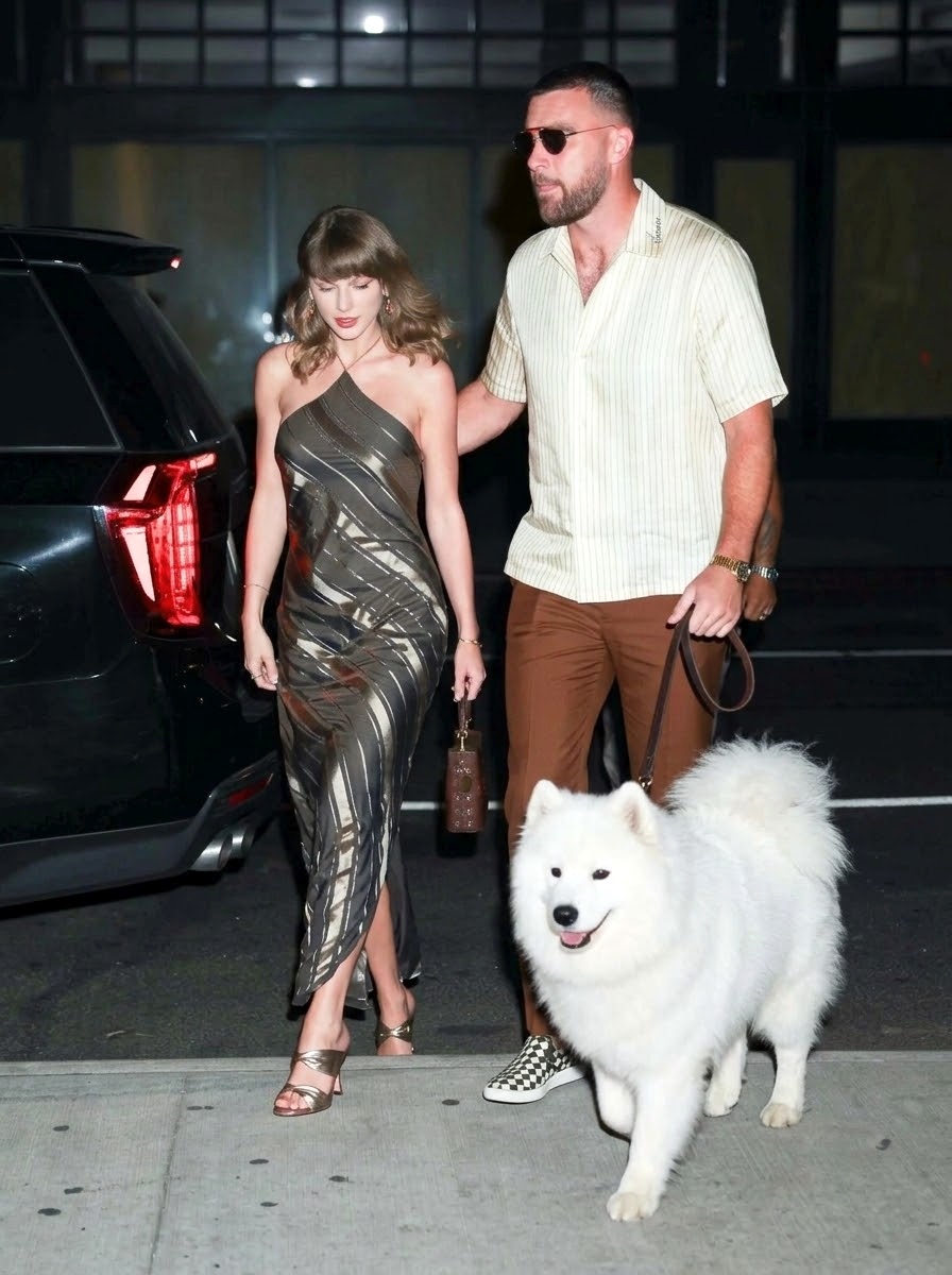Taylor Swift and Husband Travis Kelce Step Out for Dinner at an Indian Restaurant in NYC With Their Adorable Dog - But What Taylor Did With the Dog Has Fans Talking About One Heartwarming Detail