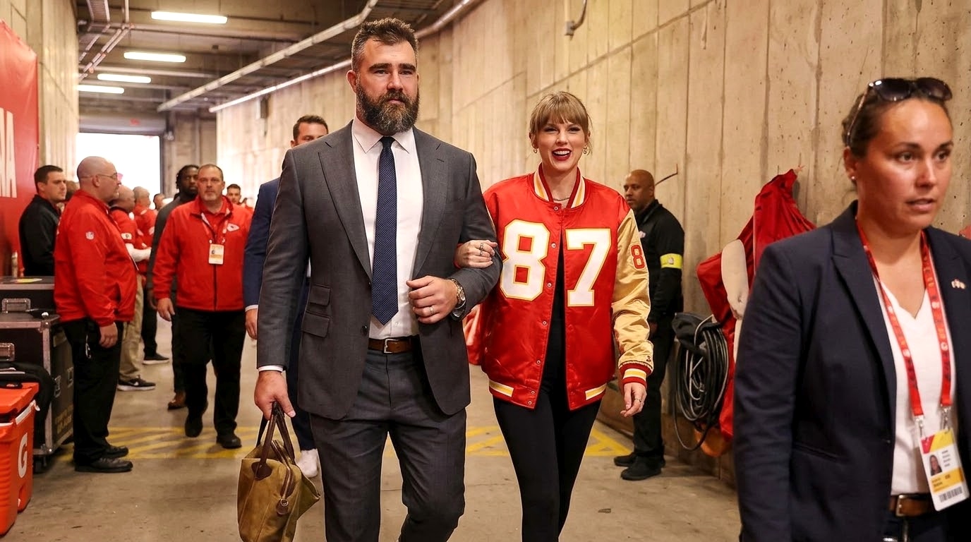 Jason Kelce and Sister-in-Law Taylor Swift Arrive at Arrowhead Stadium to Support Her Husband Travis Kelce Ahead of the Chiefs vs. Broncos Home Season Opener, but Fans Can’t Stop Talking About Their Unusual Closeness - Especially After Jason Pressed Taylor’s Private... See Full Details and Photos