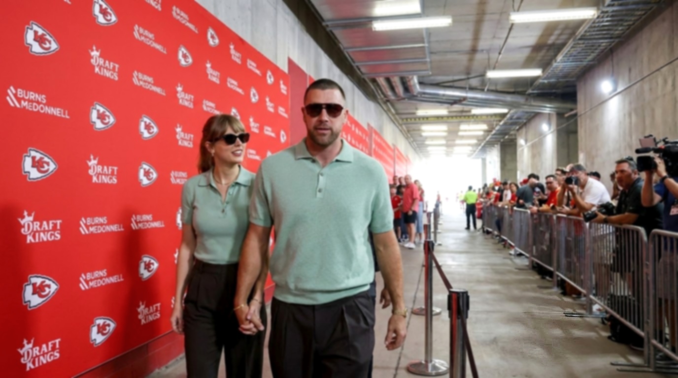 Taylor Swift and Her Husband Travis Kelce Make History With Their First-Ever Joint NFL Tunnel Walk as They Arrive Hand-in-Hand at Arrowhead Stadium for the Chiefs vs. Broncos Home NFL Season Opener, Before Taylor Does Something Directly for the Cameras That No One Expected or Will Ever Believe... See the Irresistible, Clearer Photos and Full Rare Tunnel Clip