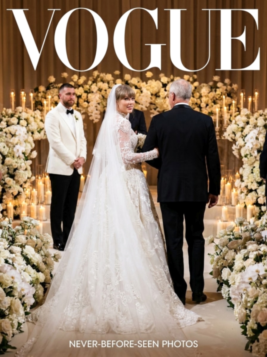 Vogue Finally Drops the First Close-Up Glimpse of Taylor Swift’s Custom Christian Dior Haute Couture Wedding Gown and Emotional Moment Walking Down the Aisle With Her Dad for Its 2026 Cover - Breaking the Internet After the Chiefs’ Thrilling 33-30 Overtime Win Over the Colts, Following Intense Online Pressure for Taylor to Share the Never-Before-Seen Photos
