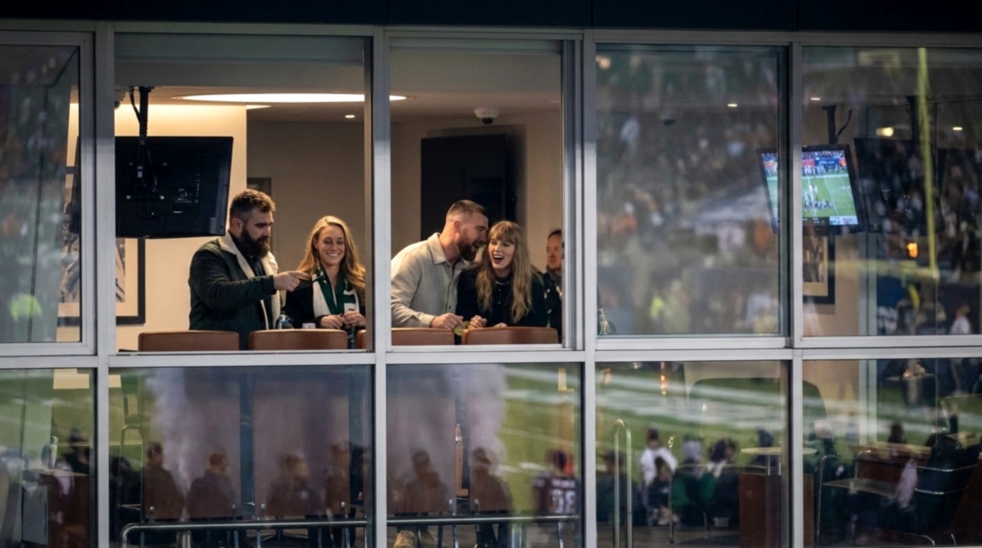 Taylor Swift, Travis Kelce, Jason Kelce and Kylie Kelce Turn Heads as the NFL’s Power Family Attends Monday Night Football’s Eagles vs. Bears Game at Soldier Field in Chicago to Support Jason’s Former Team Following Taylor Swift’s Inaugural 2026 MTV VMA Artist Director Honor