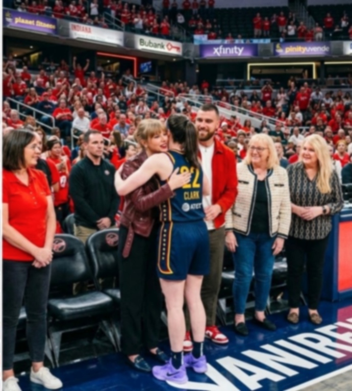 Watch the Sweet Moment Taylor Swift and Husband Travis Kelce Arrive at Gainbridge Fieldhouse and Receive a Huge Standing Ovation Before the Fever vs. Aces Game as They Cheer for Caitlin Clark in New Clip