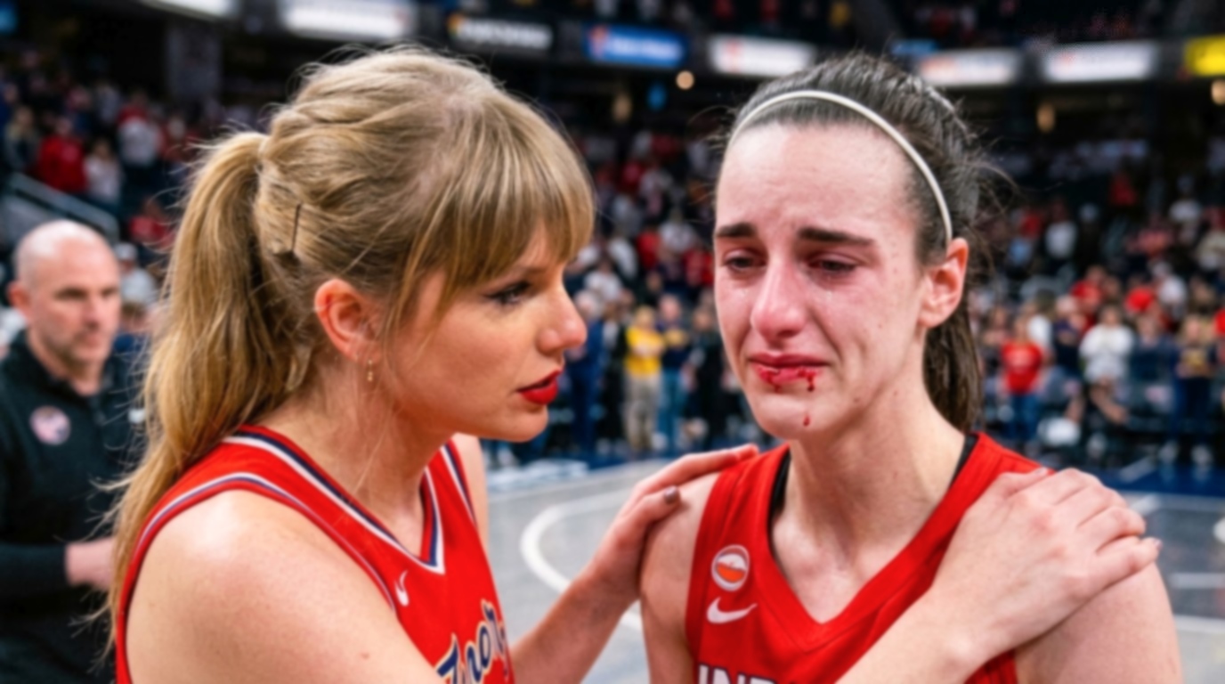 Taylor Swift Steals the Spotlight as She Comforts a Tearful Caitlin Clark After the Fever’s Crushing Playoffs Game 3 Defeat to the Aces, as Indiana Is Eliminated in an Emotional Clip