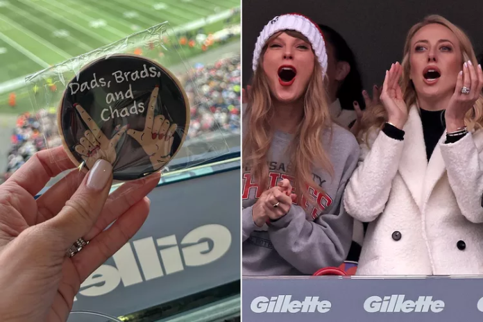 Brittany Mahomes Shows the 'Dads, Brads, and Chads' Cookies in the Suite with Taylor Swift During Chiefs Game