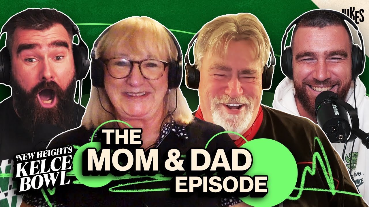 Travis and Jason Kelce drop special family episode of New Heights podcast with appearances from mom Donna, dad Ed and Jason's wife Kylie... but there's NO Taylor Swift despite fans predicting she would make debut