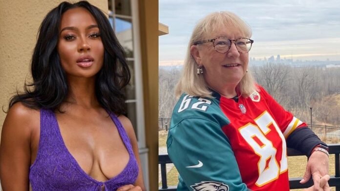 Travis Kelce’s mom approves Kayla Nicole’s ‘suns out buns out’ message