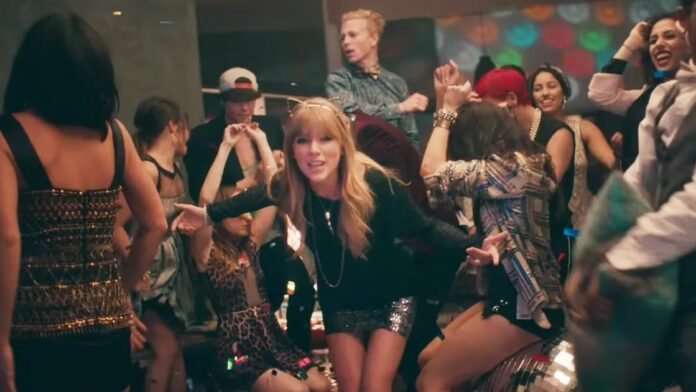 Taylor swift in the midst of her Birthday celebration party, filled with so much energy and joy
