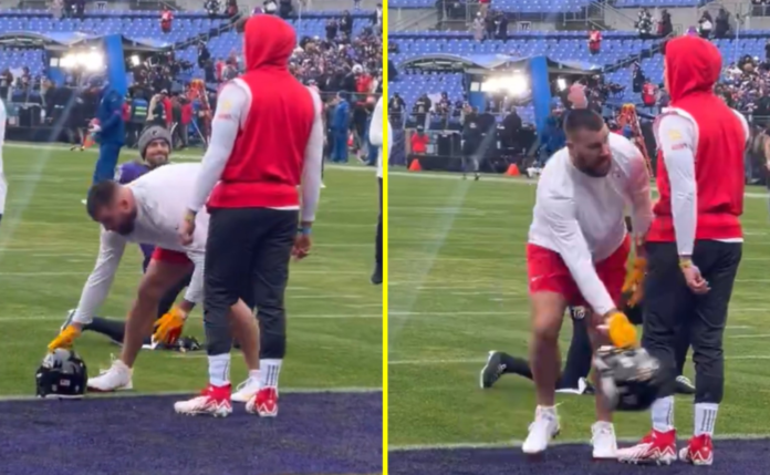 Ravens K Justin Tucker explains pregame fracas with Chiefs Patrick Mahomes, Travis Kelce: 'He just kicks my stuff'