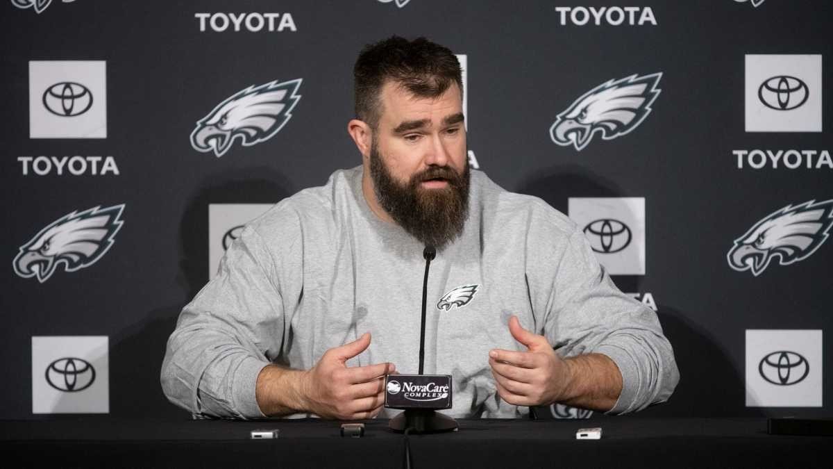 Jason kelce Apologizes to wife "I know how you felt seeing me that way, but i was just celebrating my brothers win"