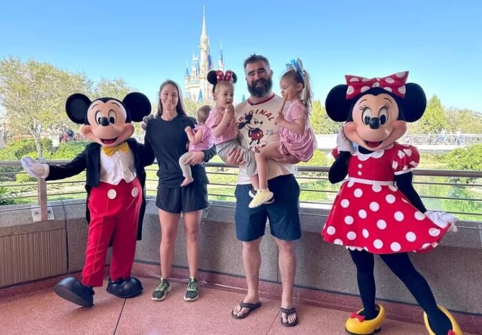 Jason Kelce Poses with Wife Kylie and Their 3 Daughters During Trip to Disney World — See the Sweet Photo!