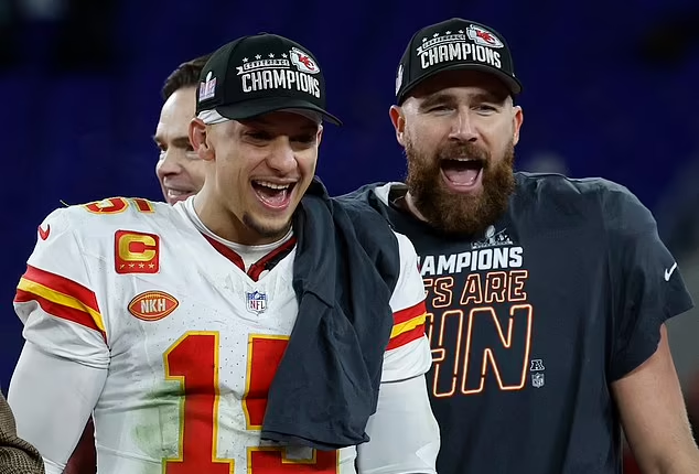 Patrick Mahomes reveals Travis Kelce had to be taken out of Chiefs practices earlier in the season to 'let his body heal' amid injury fears... as he heaps praise on the tight end for the 'energy' he puts in behind the scenes: 'People don't even see it'