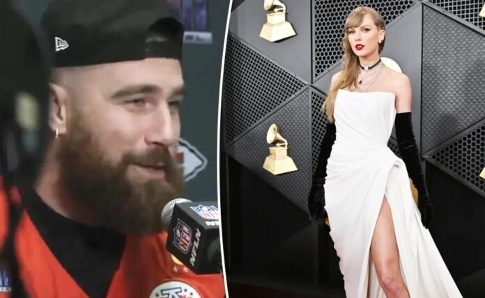 Travis Kelce React to Taylor Swift’s Grammys 2024 red carpet look: ‘She killed it’