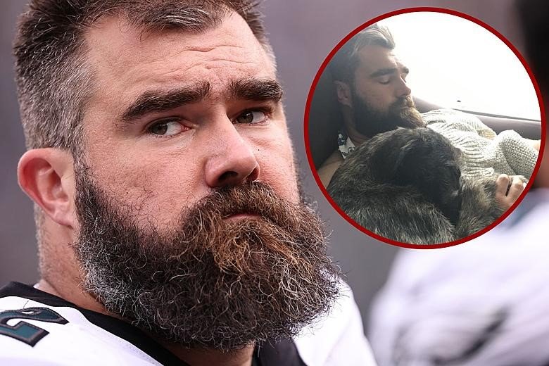 Fans Blast Jason Kelce for crying over the demise of his Dog as they urge him to "Concentrate on more important things"