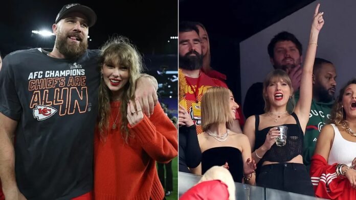 Taylor Swift reveals she will join boyfriend Travis and his brother Jason Kelce in a drinking contest - 'This will be the greatest CLASH' - And Taylor says she will be winning despite Travis having the highest chance of winning