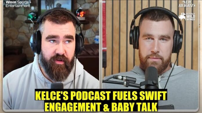 Travis Kelce has sparked engagement rumors and talks of having a baby with Taylor Swift by discussing 'lab-grown'