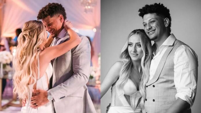 Patrick Mahomes and wife Brittany share romantic evening to celebrate their second wedding anniversary... after Chiefs QB lavished his wife with gifts of flowers and chocolates