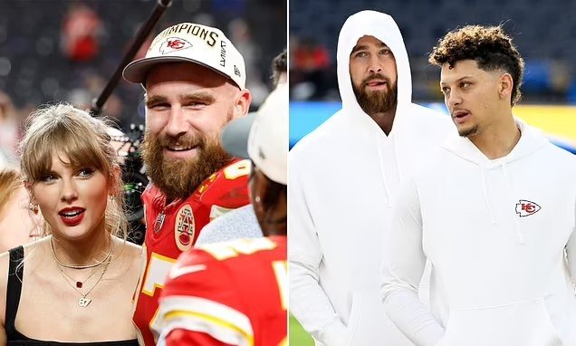 Travis Kelce to compete with Chiefs teammate Patrick Mahomes as the duo earn Nickelodeon Kids Choice Awards nominations... while tight end's girlfriend Taylor Swift also gets a nod