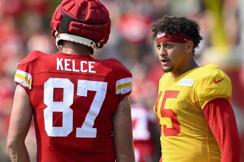 Patrick Mahomes says Travis Kelce is a bad influence and limits his time with him to the amazement of fans