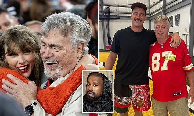 Travis Kelce's dad Ed hits back at Kanye West with withering response after rapper's new track referenced Taylor Swift and his son