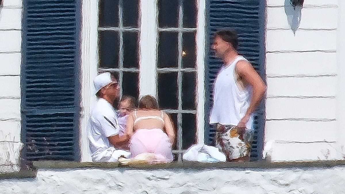 Taylor Swift and Travis Kelce have baby fever as they are seen cooing over teammate Patrick Mahomes's three-year-old daughter at her Rhode Island mansion