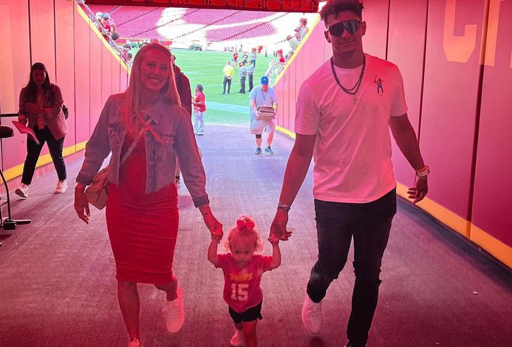 Pregnant Brittany Mahomes Shares Sweet Photos From the "Best Day" With Patrick and Daughter Sterling after Chiefs win