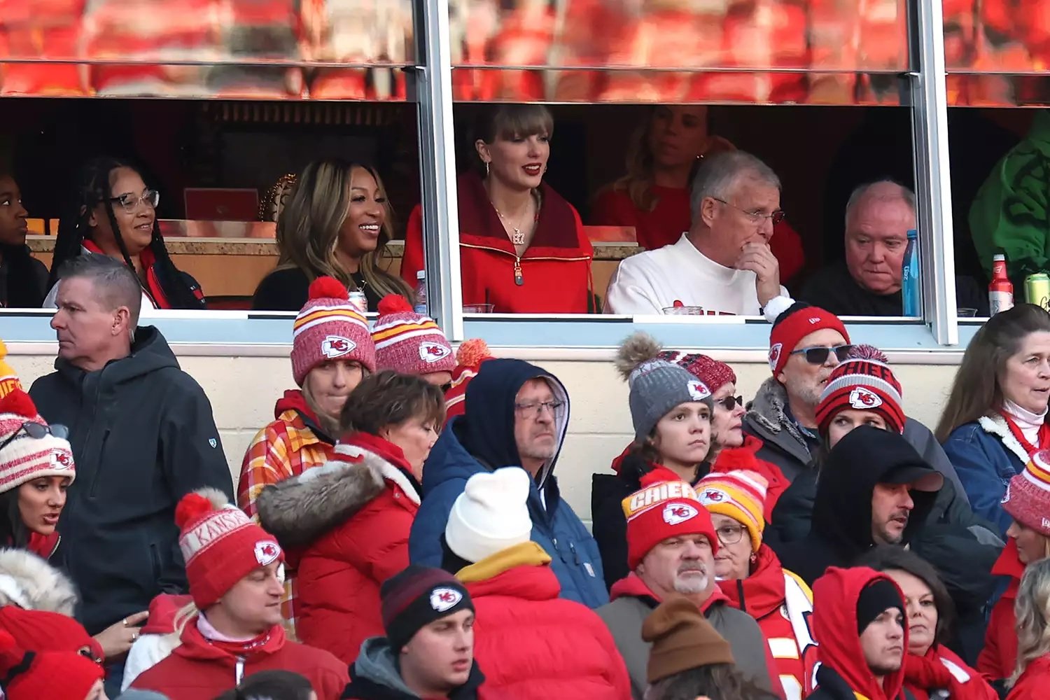 Taylor Swift Has a Sweet Interaction with Young Fans After Chiefs' Black Friday Victory