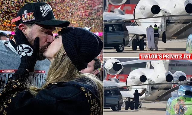 Taylor Swift tears herself away from Travis Kelce after a three-day lovefest to jet off to LA to prepare for the Grammys