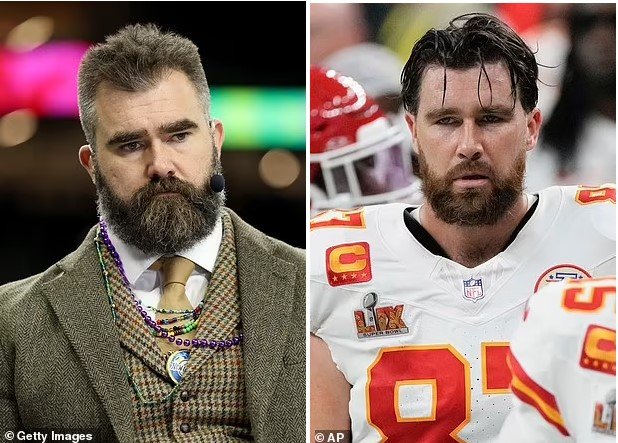 Jason kelce gives Travis kelce more than enough reasons to find someone better than Taylor swift as soon as possible